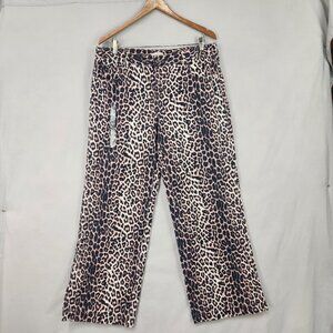 Pacsun Wide Leg Baggy Leopard Print Denim Pants Women's 31 Pacific Sunwear New
